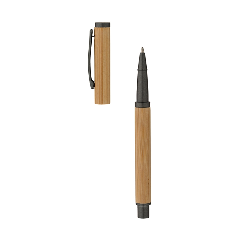 Hana Bamboo Cap-Off Ballpoint Pen 12
