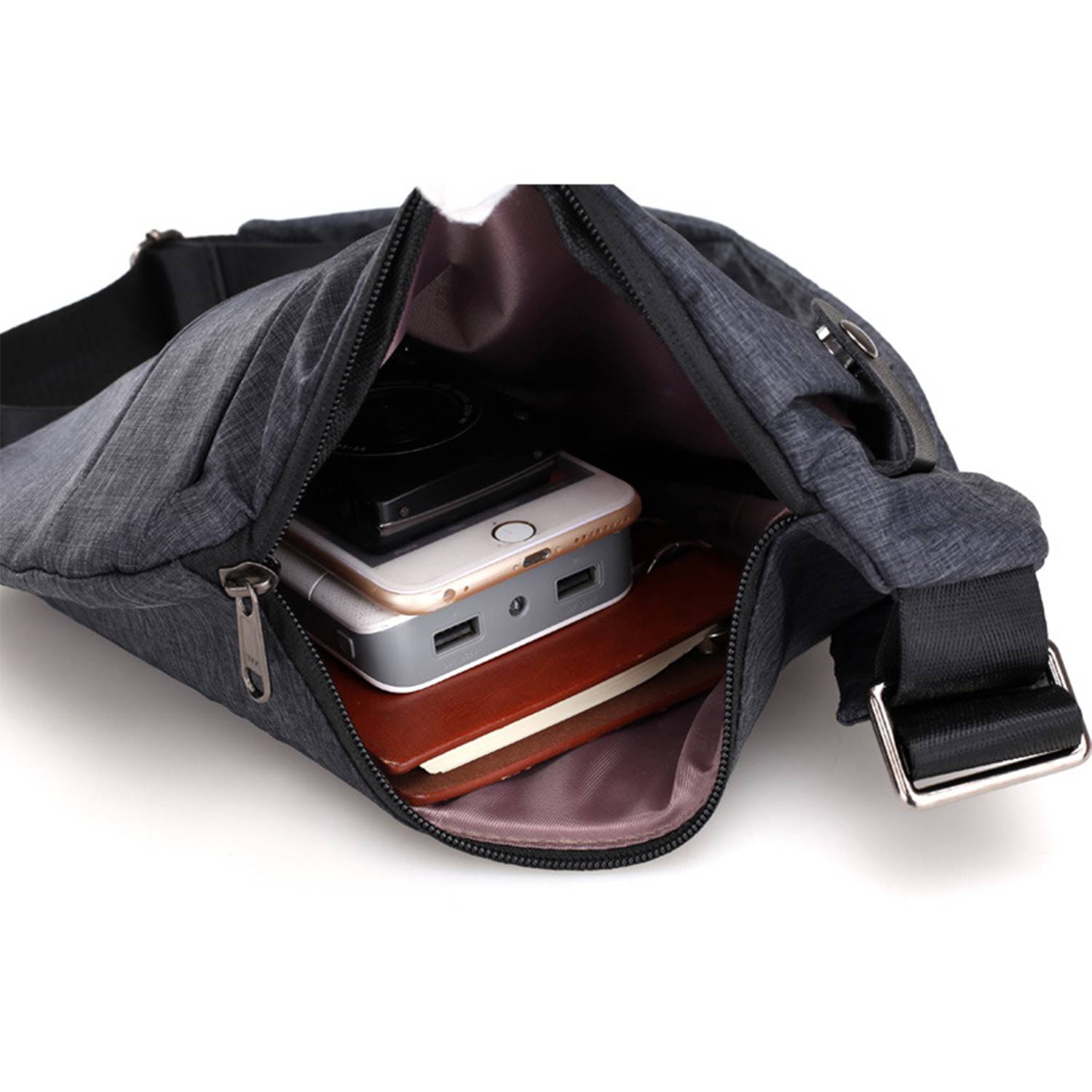 Large capacity multi-pocket shoulder bag 5
