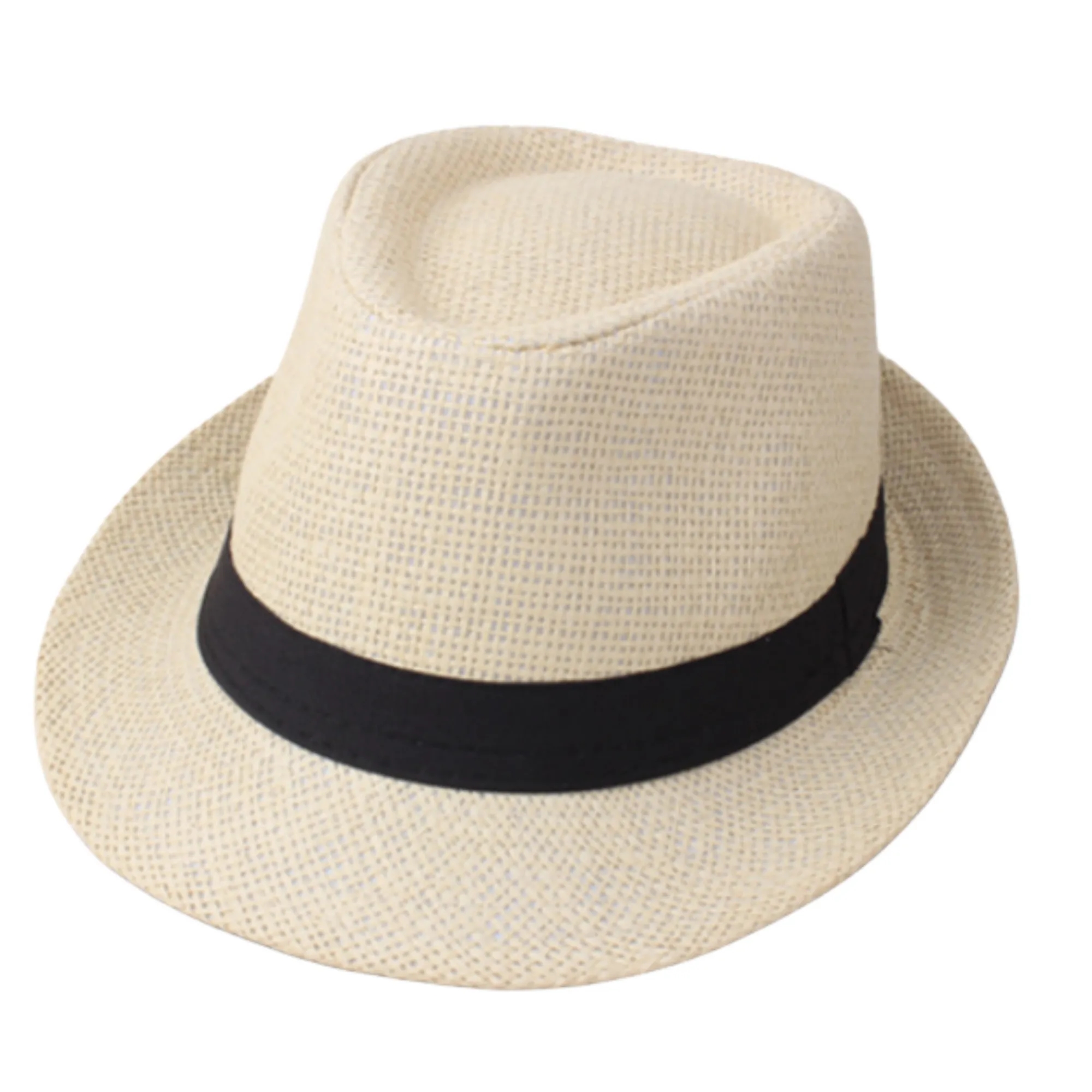 Natural Straw Fedora Hat 4
