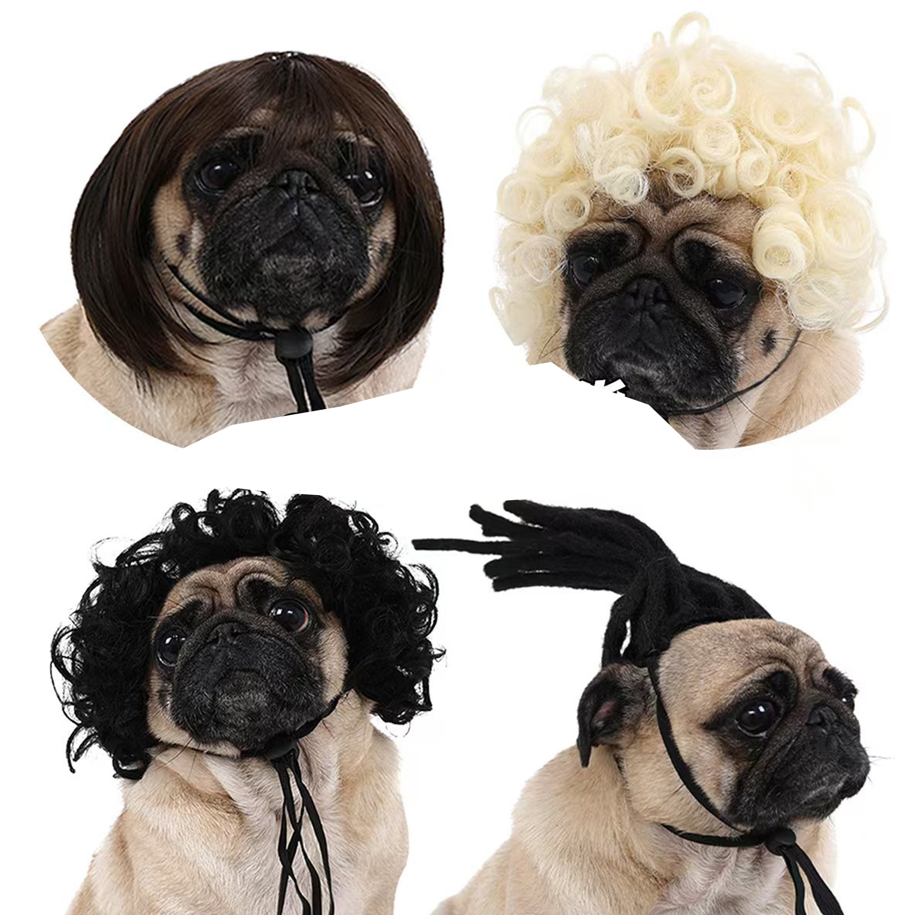 Halloween Pet Wigs for Dogs and Cats 4