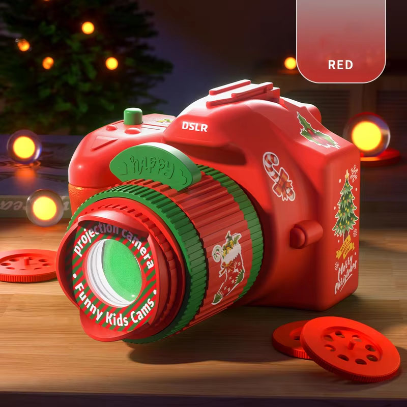 Mini Christmas Projection Camera Shape Children's Toy Gifts 2