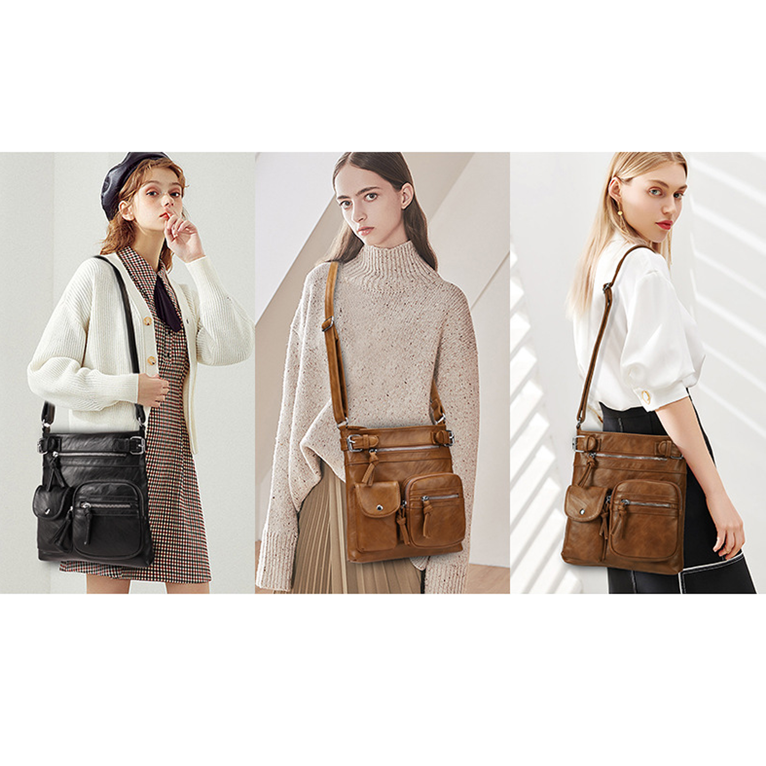 Fashion Niche PU Faux Leather Shoulder Bag 5