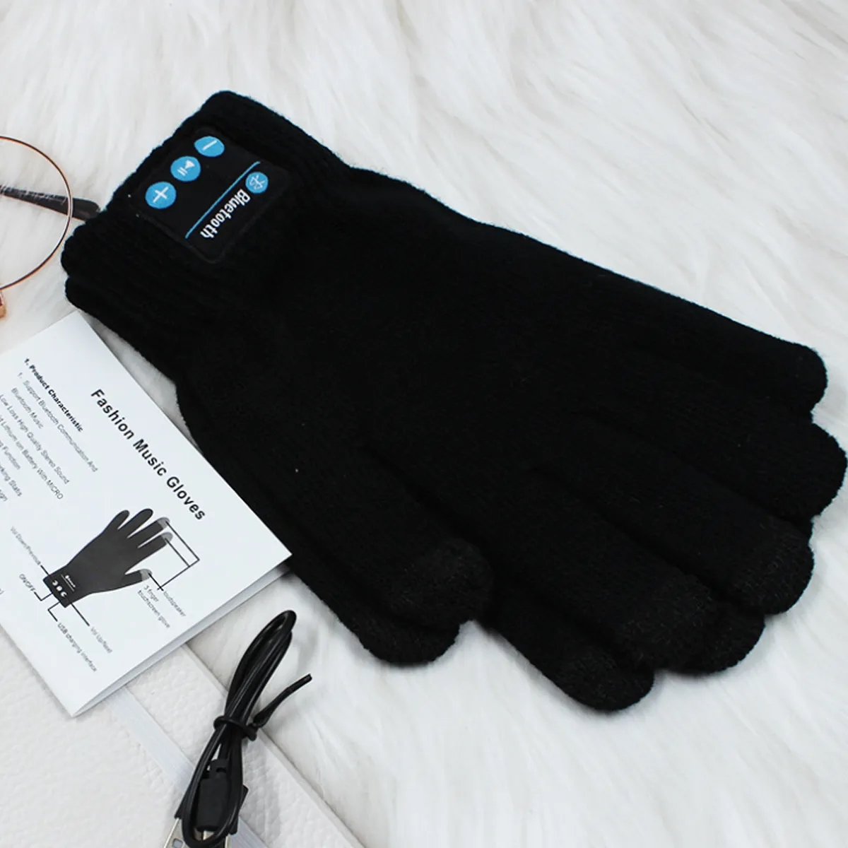 Bluetooth Touchscreen Gloves Wireless Call Music 1