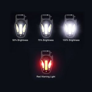 Multi-Functional Keychain Light LED Rechargeable Type-C Magnetic 9