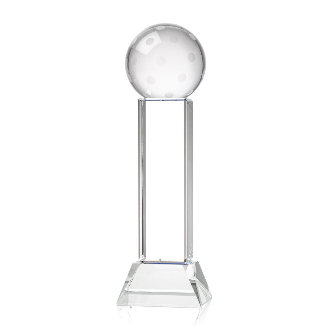 Pickleball VividPrint™ Award on Stowe Base - Clear 2