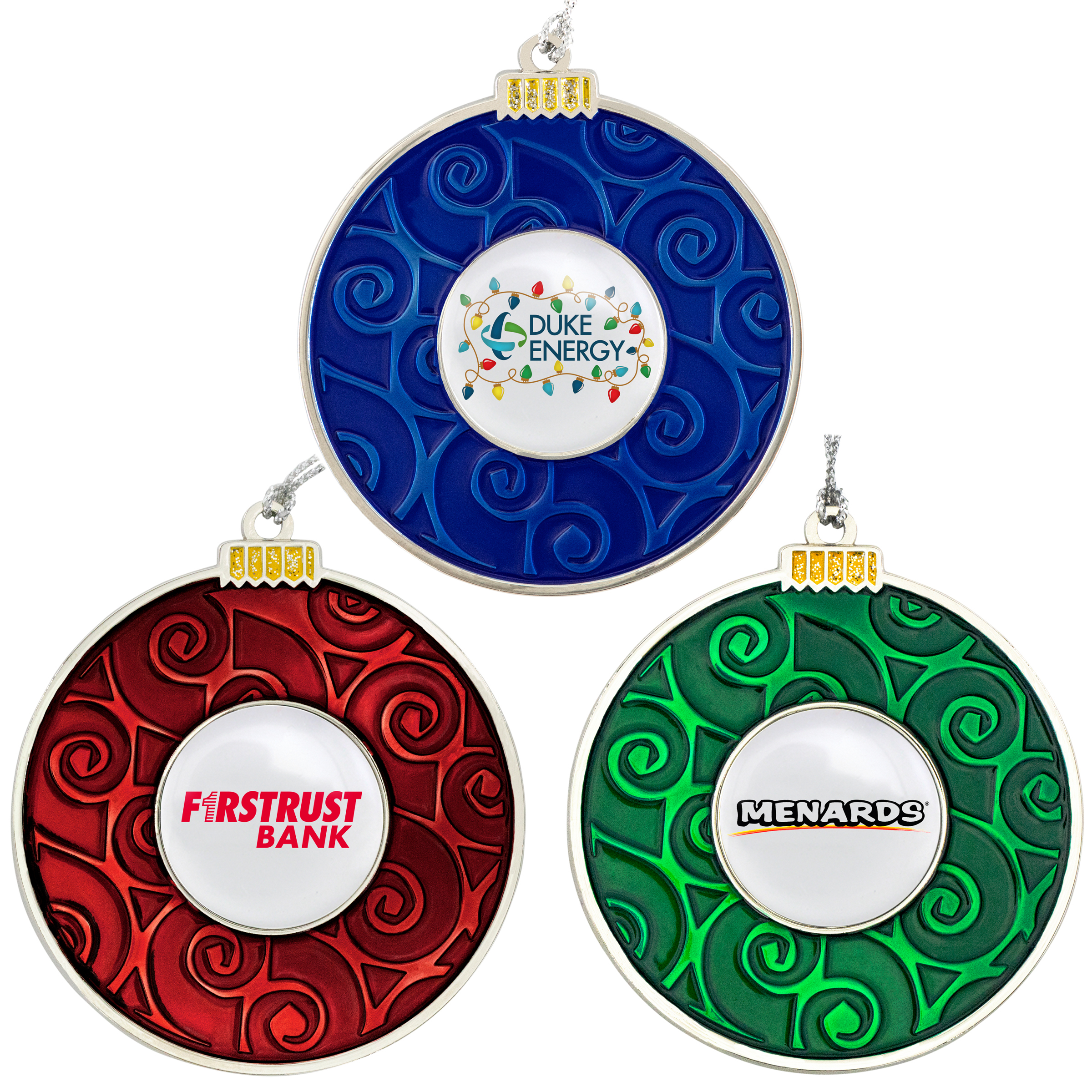Round Bulb Holiday Ornaments 3