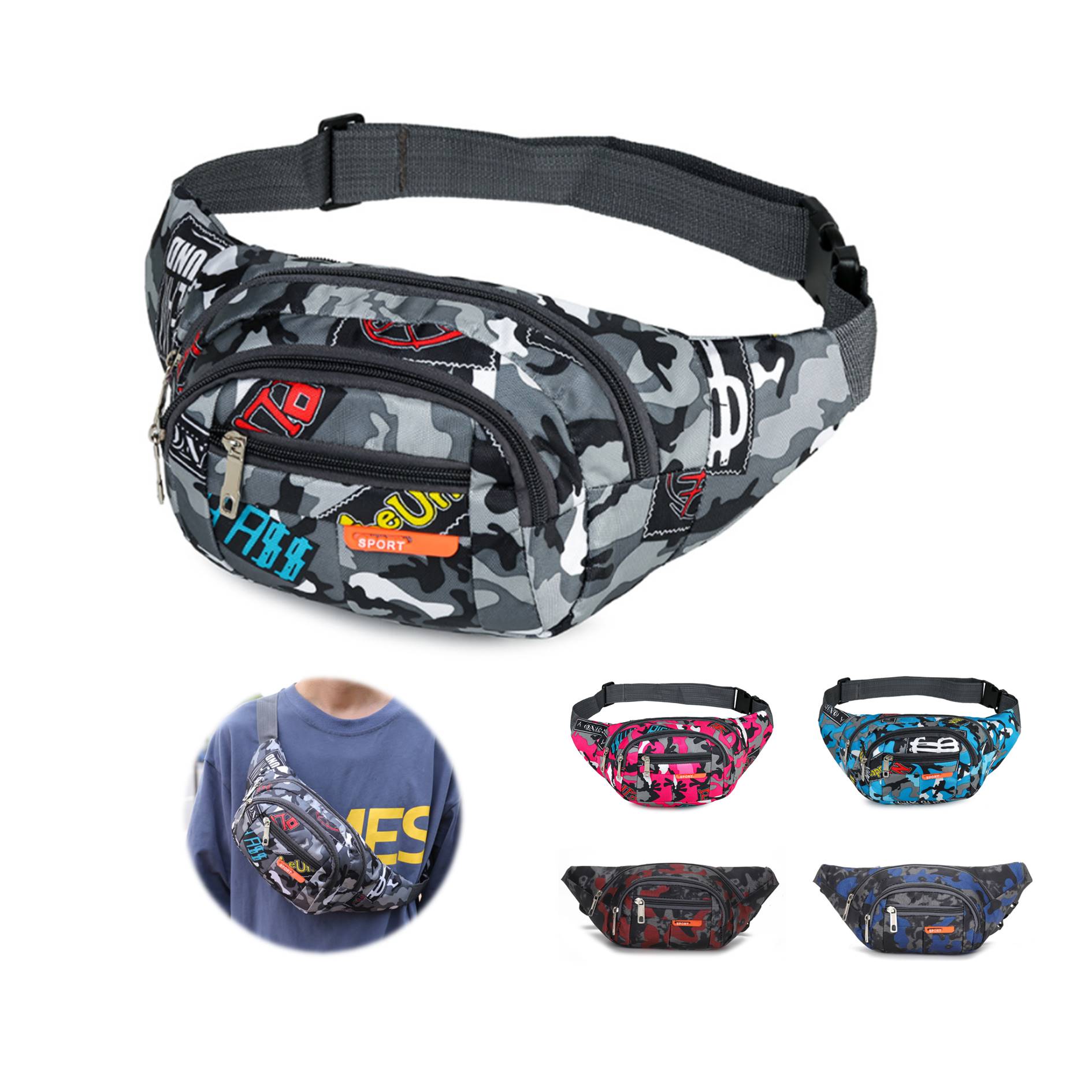 Outdoor Large Capacity Sports Fanny Pack 2