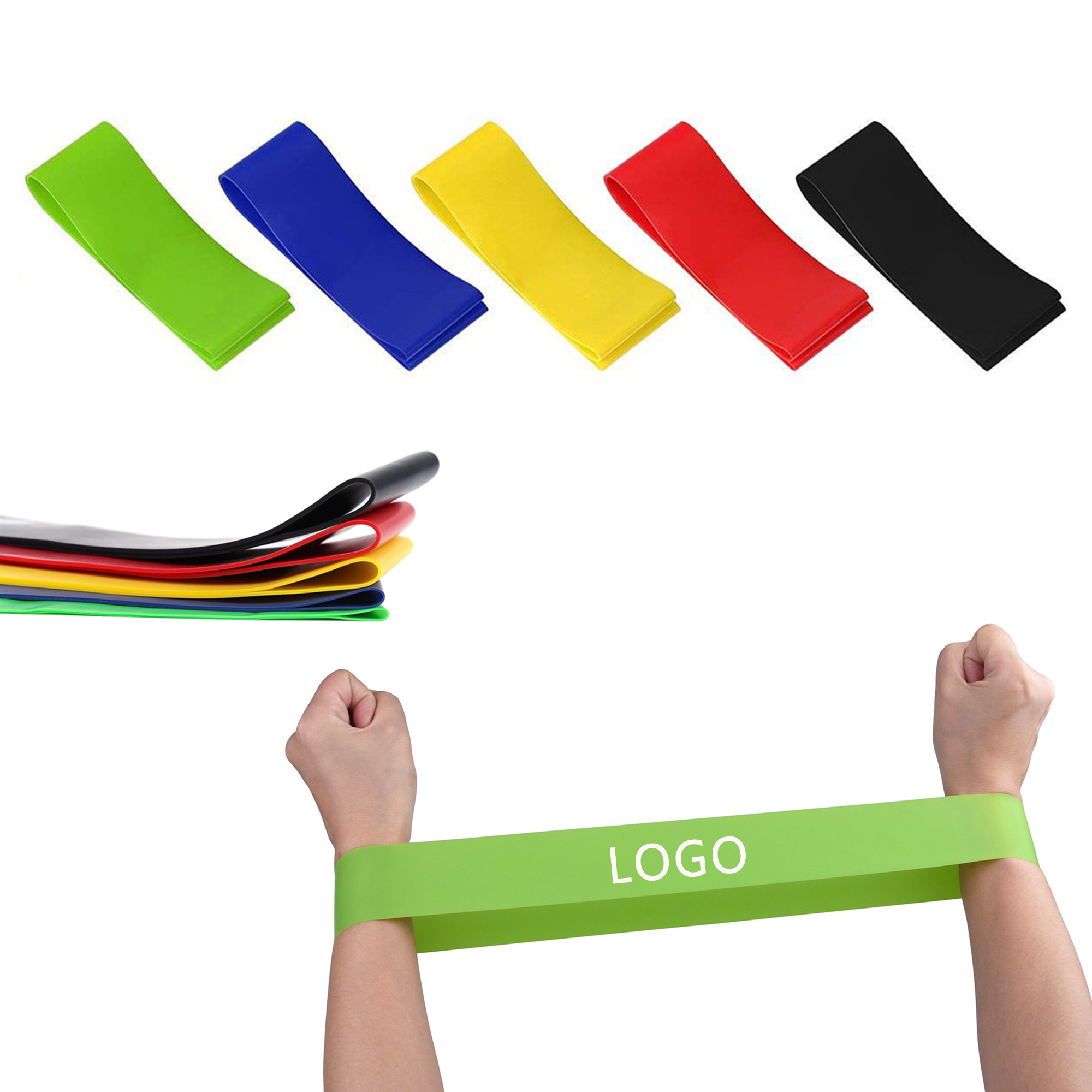 5 PCS TPE Fitness Resistance Bands Exercise 6