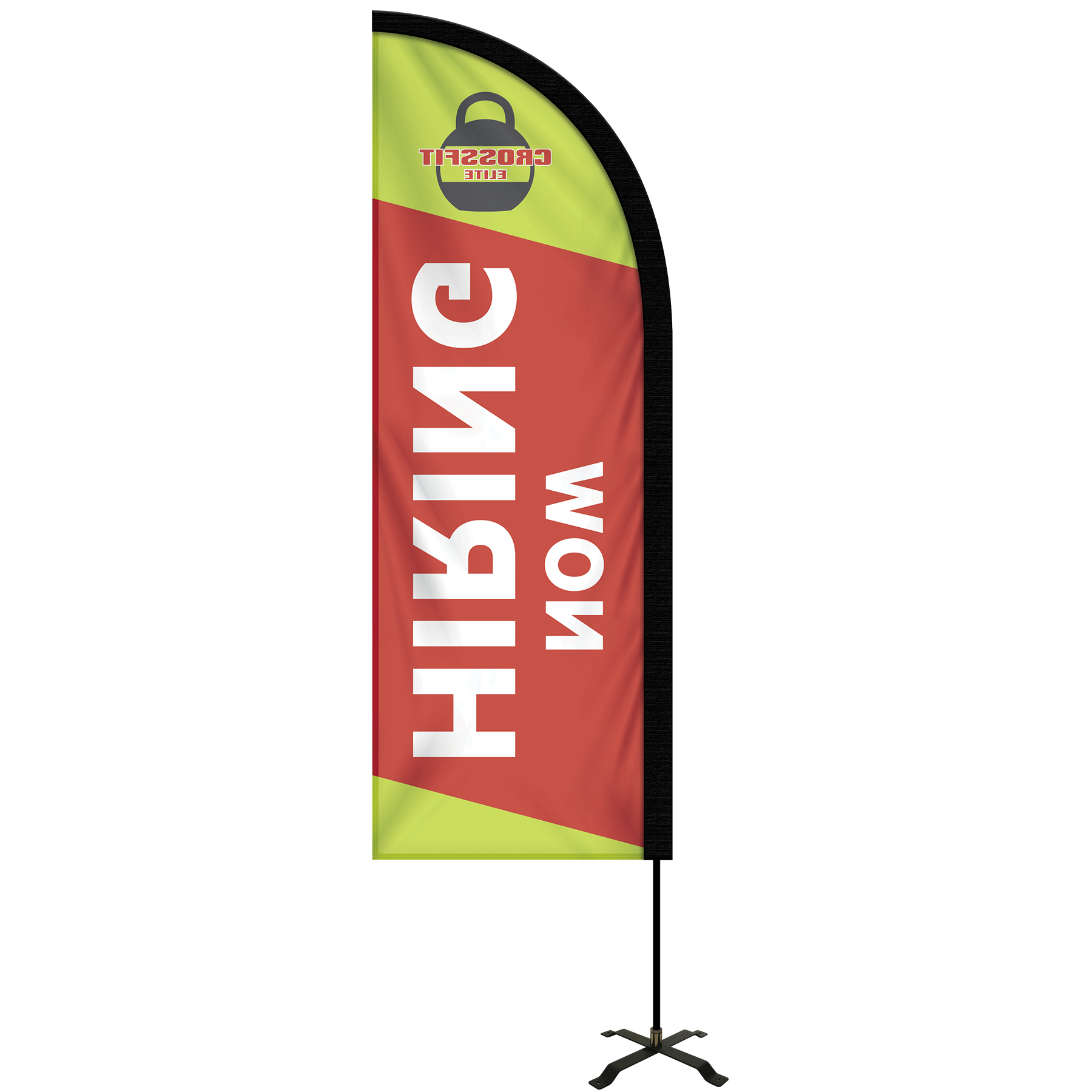 6' Portable Single Reverse Half Drop Kit w/ Cross Base 18