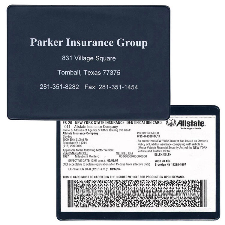 Copy-Guard Vinyl - Insurance Card Holder 6