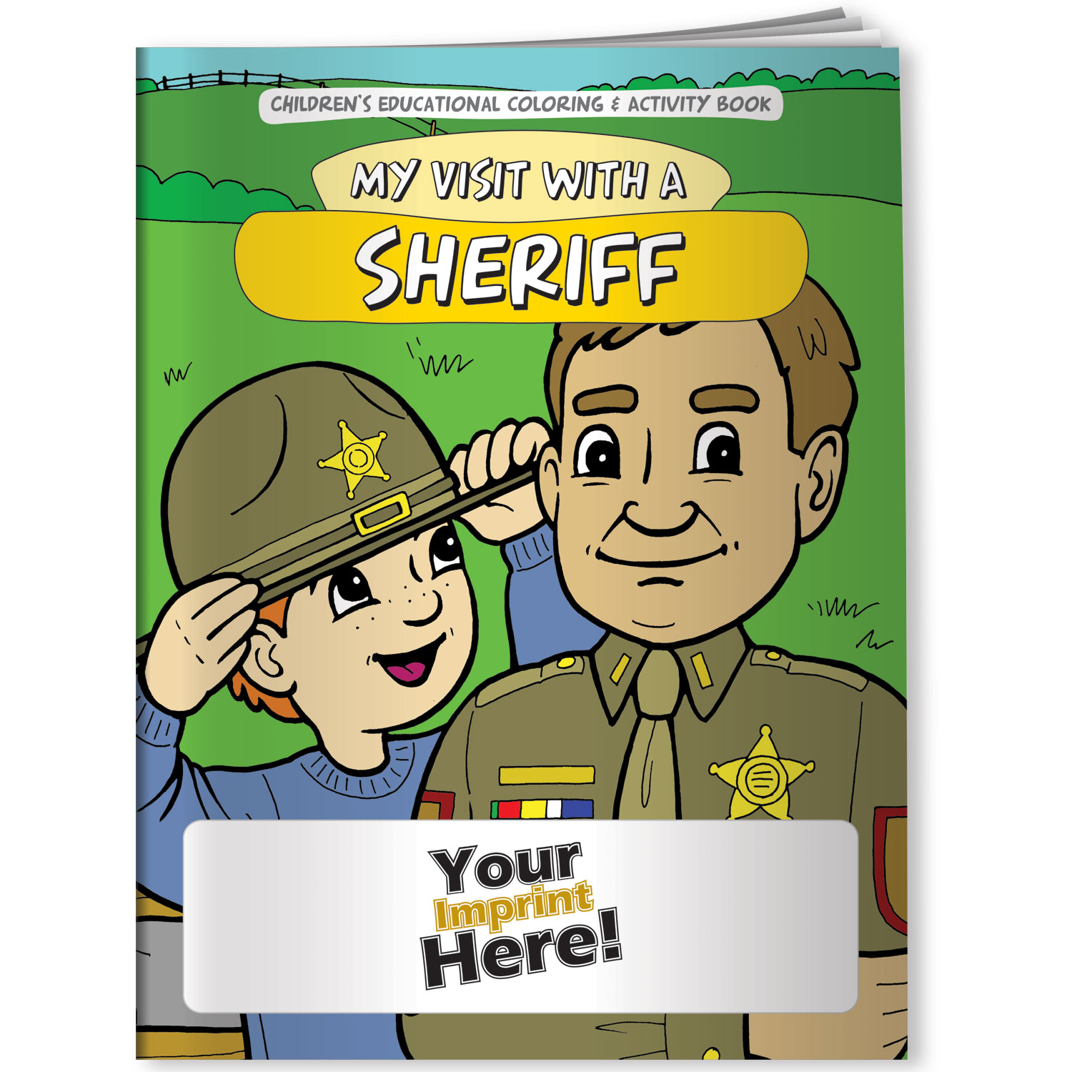 Combo Pack - CB1066 Coloring Book & 4-Pack of Crayons (Imprinted) in a Poly Bag 1