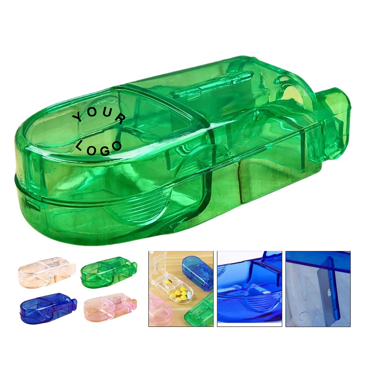 Plastic Pill Splitter with Finger Guard 3