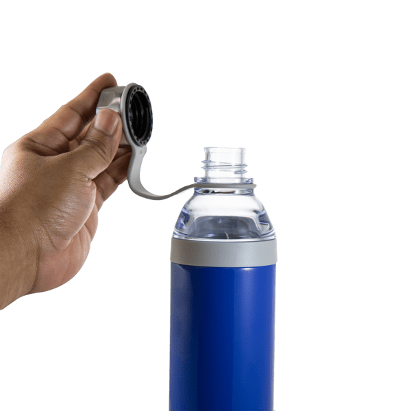 Dual Opening Stainless Steel Water Bottle - 20 Oz., custom water bottle with logo imprint 42