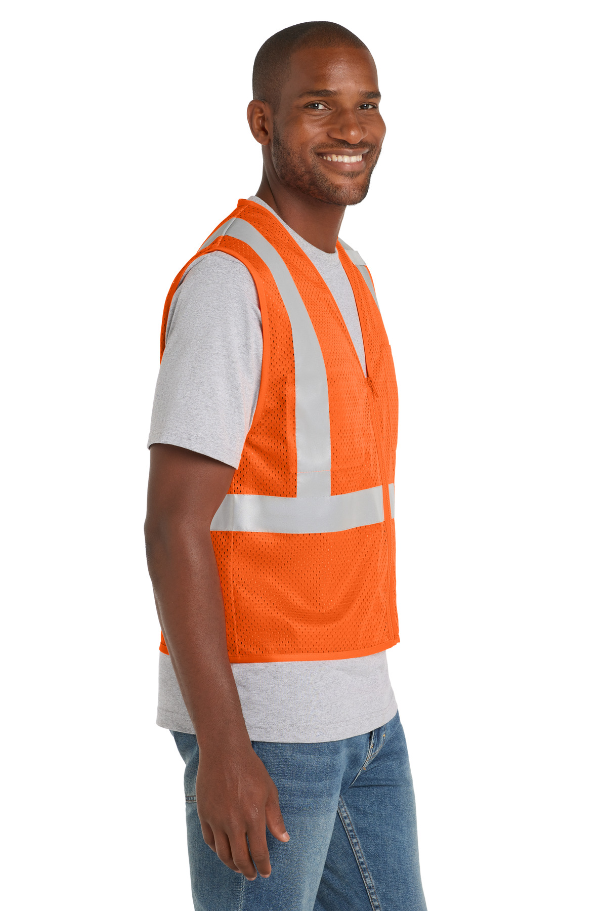 CornerStone ANSI 107 Class 2 Mesh Zippered Vest. CSV102 11
