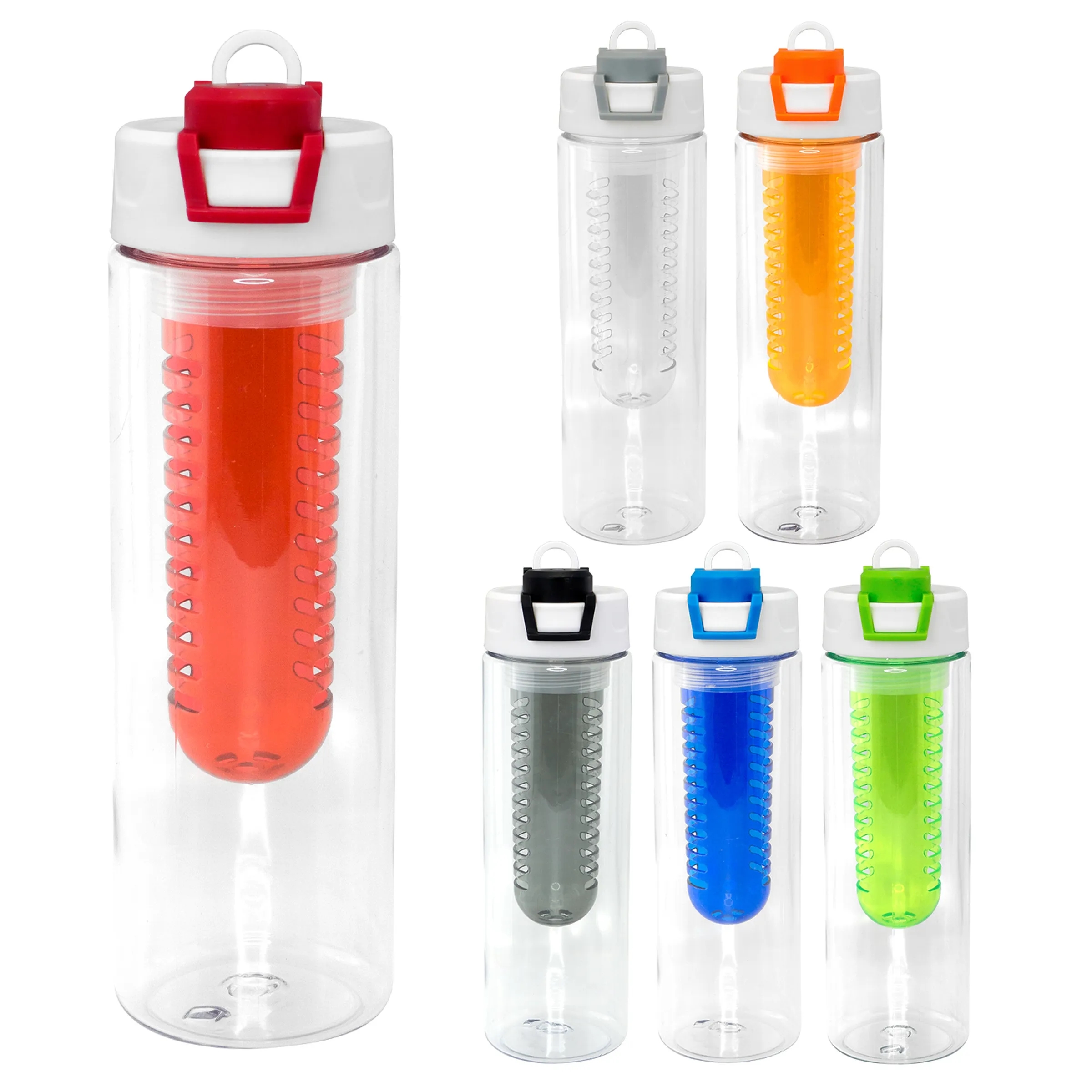 Two Tone Pop Up 24 oz. Recycled Bottle with Infuser 12