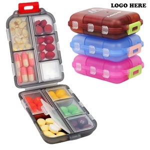 Weekly Travel Pill Case With 10 Compartments 1