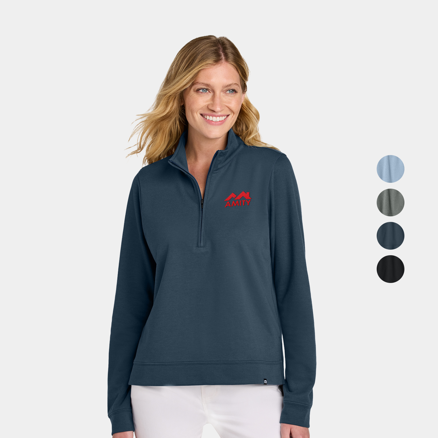 TravisMathew Women’s Bayside 1/2-Zip 4