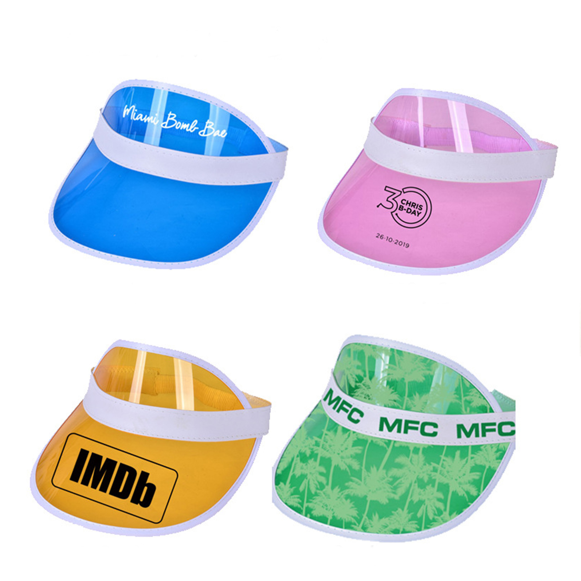 Plastic Clear Sun Visor 2