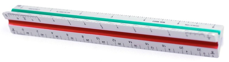6" Color-Coded Architect Solid Scale 5
