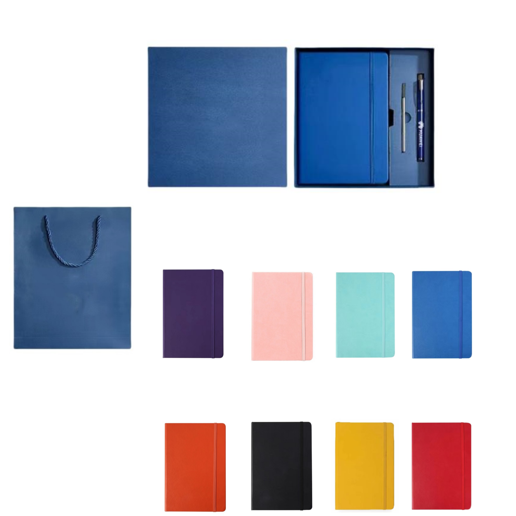 200 Pages PU Leather Personalized A5 Journal Notebook Set with Pen & Gift Box 6