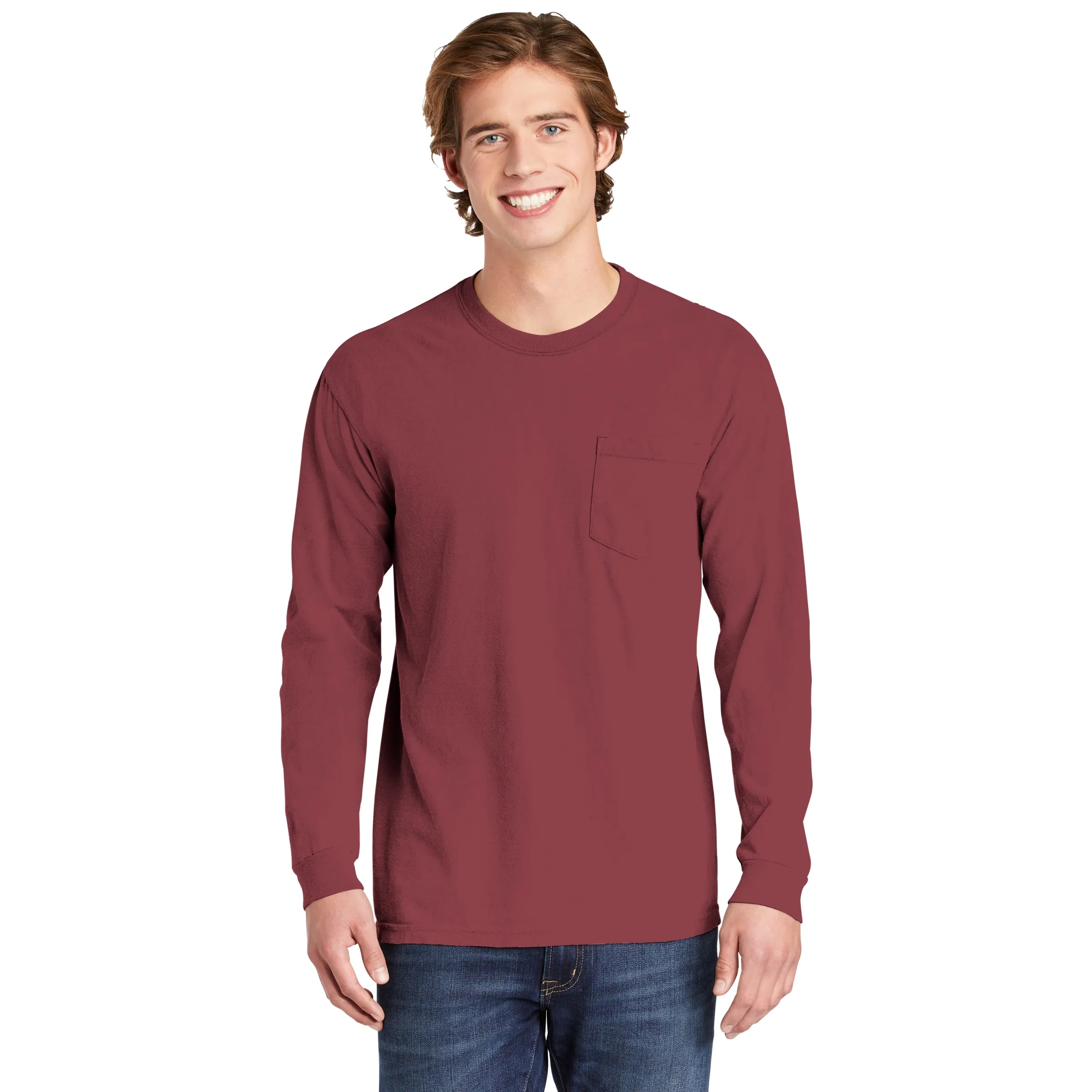 COMFORT COLORS ADULT 6.1 OZ LONG-SLEEVE POCKET T-SHIRT 26