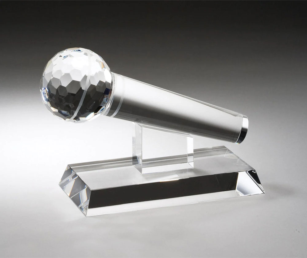 Microphone Crystal Award II 2