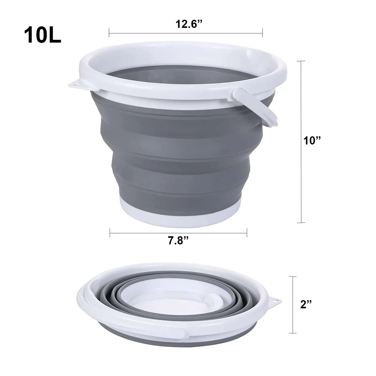 Rubber Collapsible Fishing Bucket 2