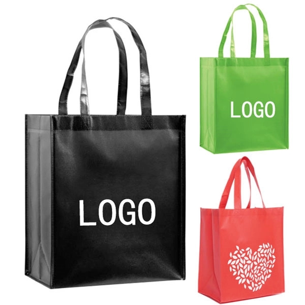 Laminated RPET Tote Bag (12"W x 8"Gussets x 13"H) 4