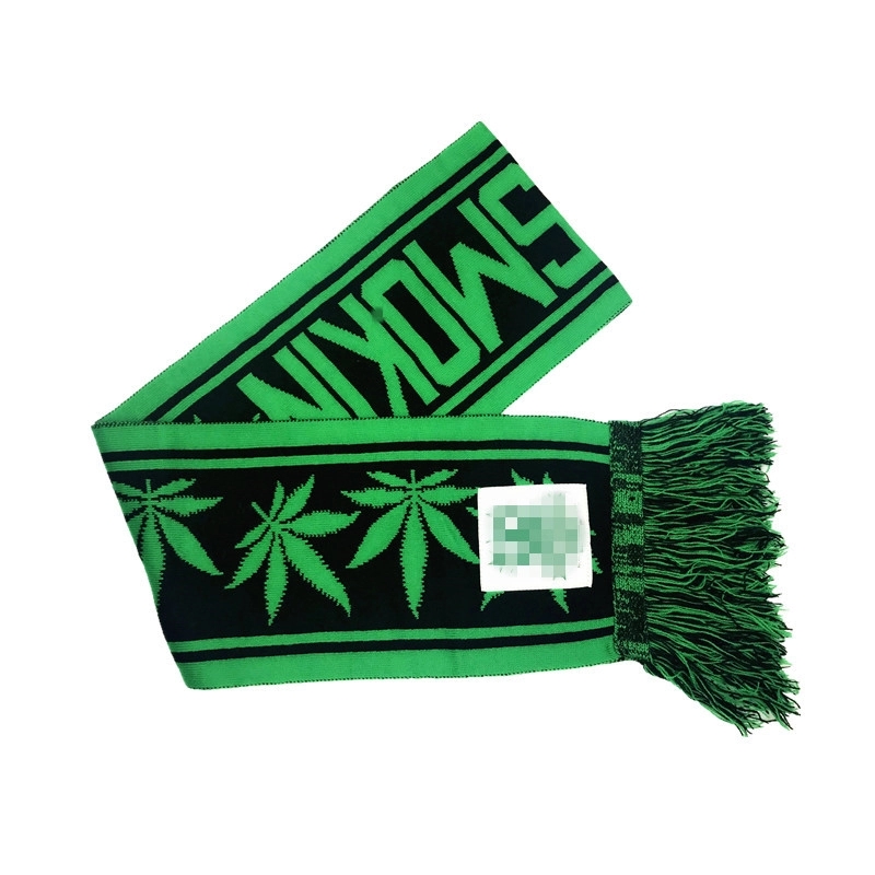 Custom Acrylic Jacquard Cuff Beanie Hat and Scarf 3