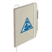 5" x 7" Organic Cotton Bound Notebook w/Pen 35