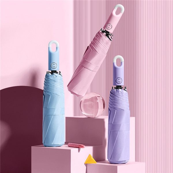 Automatic Triple Folding U-hook Umbrella 4