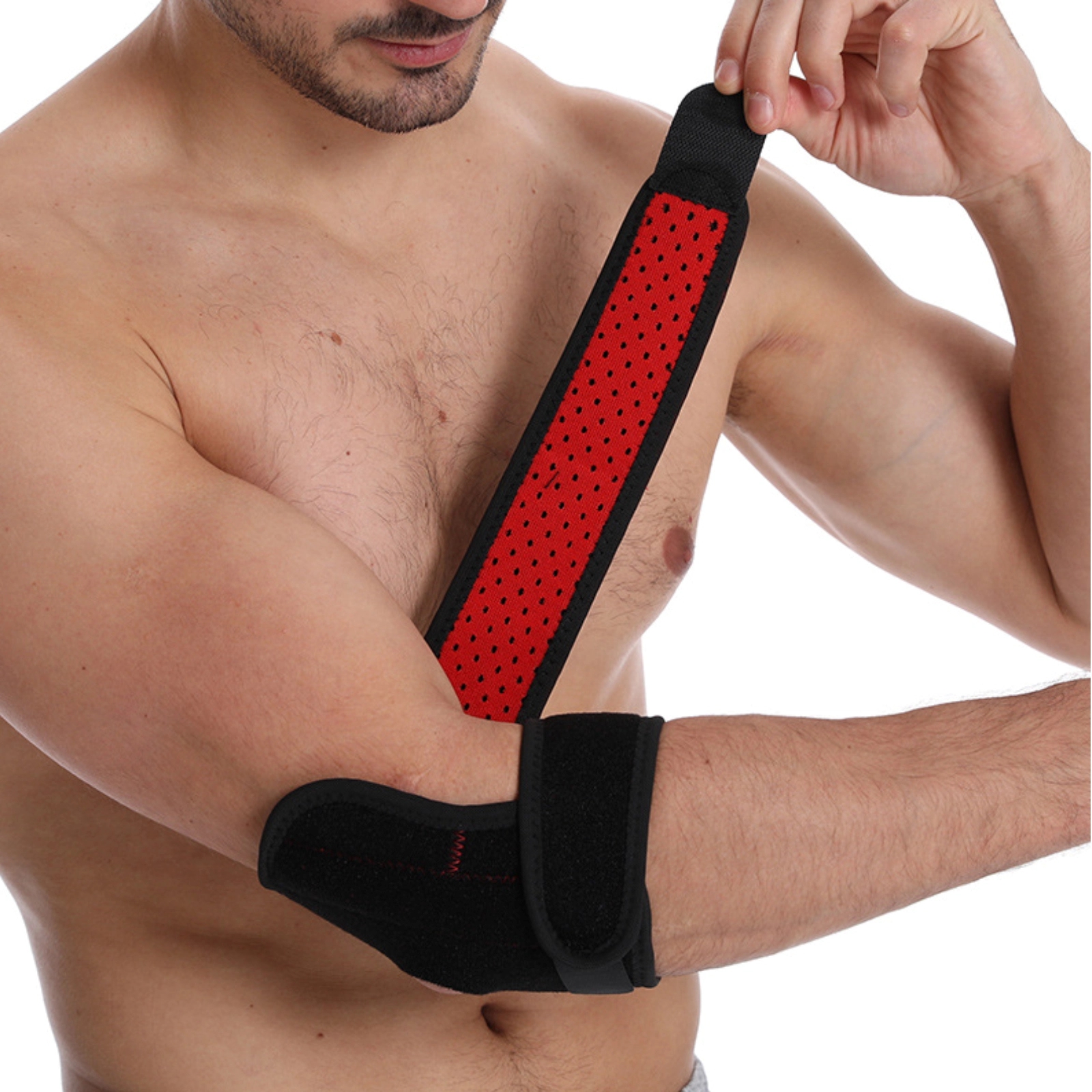 Adjustable Spring Support Crash Basketball Sports Elbow Pads 3