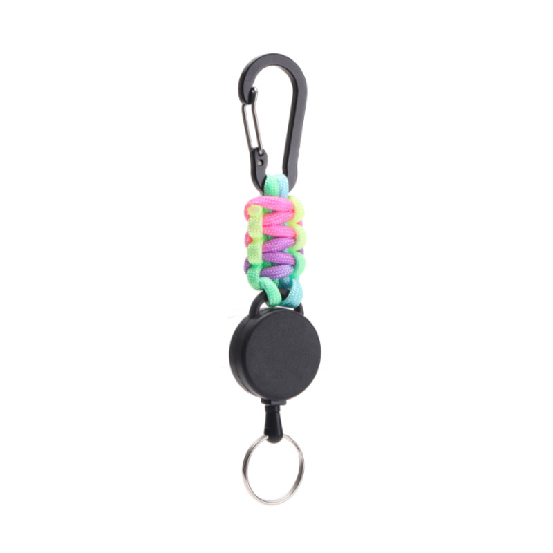 Retractable Paracord Keychain W/ Carabiner 3