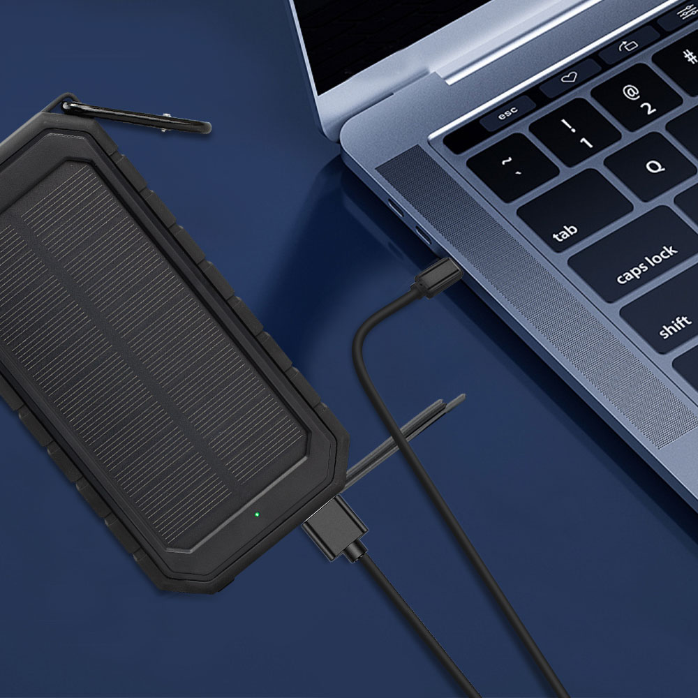 Wireless Solar IPX5 Power Bank 10,000 MAH 9