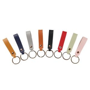 Stylish Textured PU Leather Key Ring Keychain Organizer 11