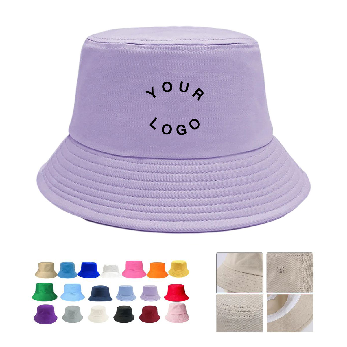 Bucket Hat Cotton Brim Summer 22 Inch 22