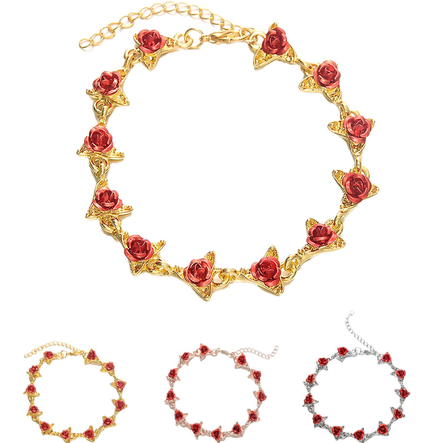 Alloy Rose Bracelets for Women 2