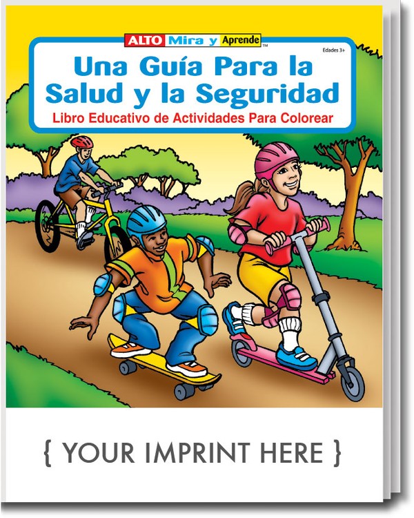 COLORING BOOK - A Guide to Health and Safety (Spanish) Coloring & Activity Book 3