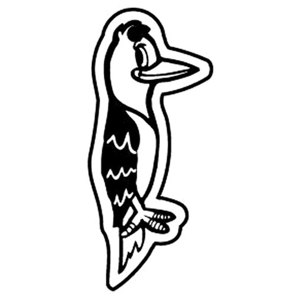 Woodpecker Bird Key Tag (Spot Color) 1