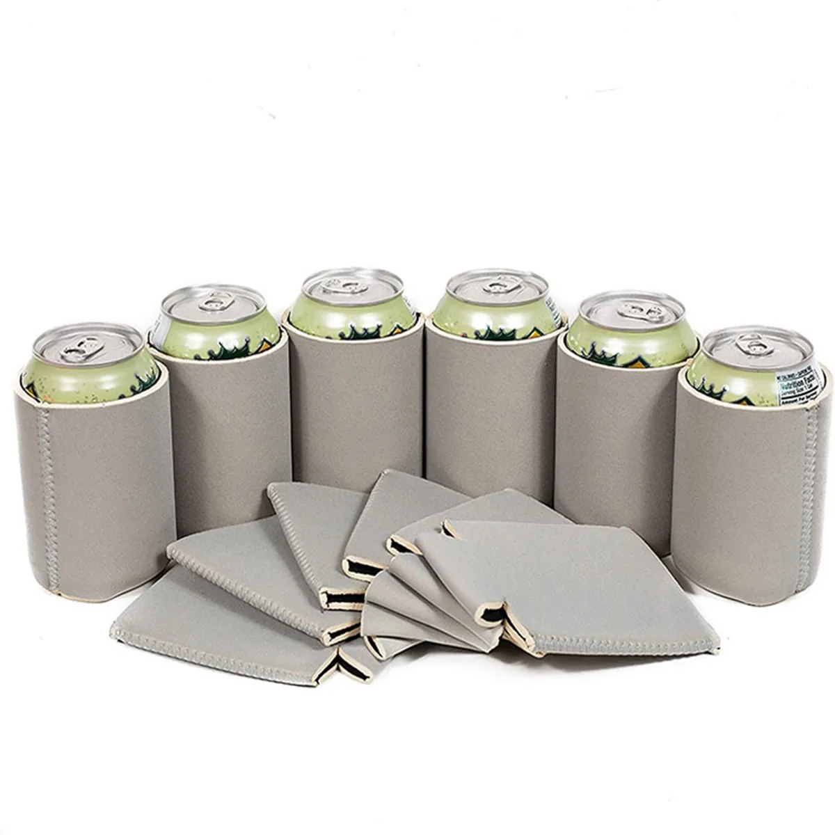 Beer And Coke Can Insulation Pads With Folding Bottom Cover 5