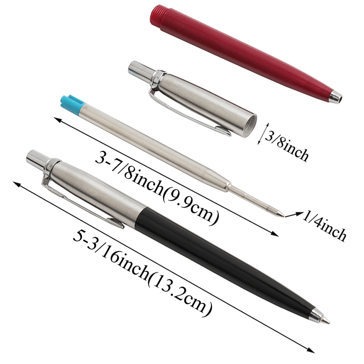 Metal Press Style Ballpoint Pen 2