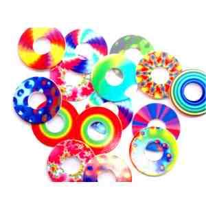 Rainbow Peep Holes, Tokens, POGS - Stock Imprint 3