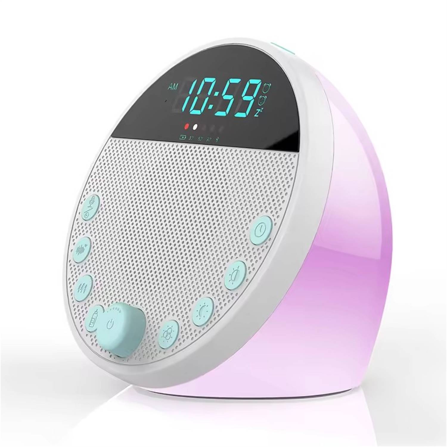 White Noise Sleep Aid W/ Recording Alarm Clock 4