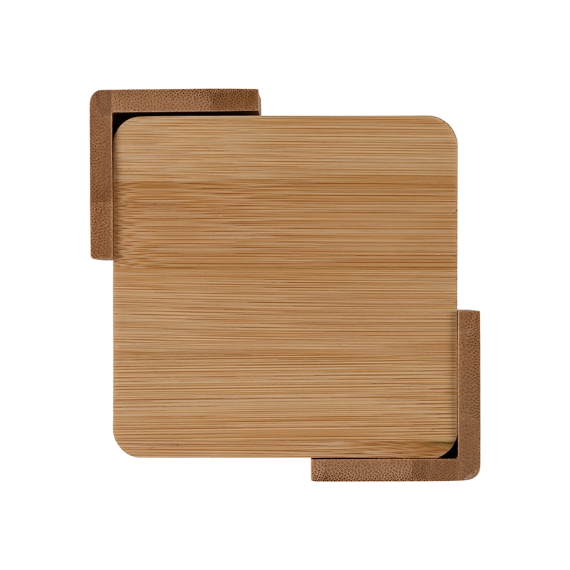 Brandon IV 4-Piece Bamboo Coaster Set 18