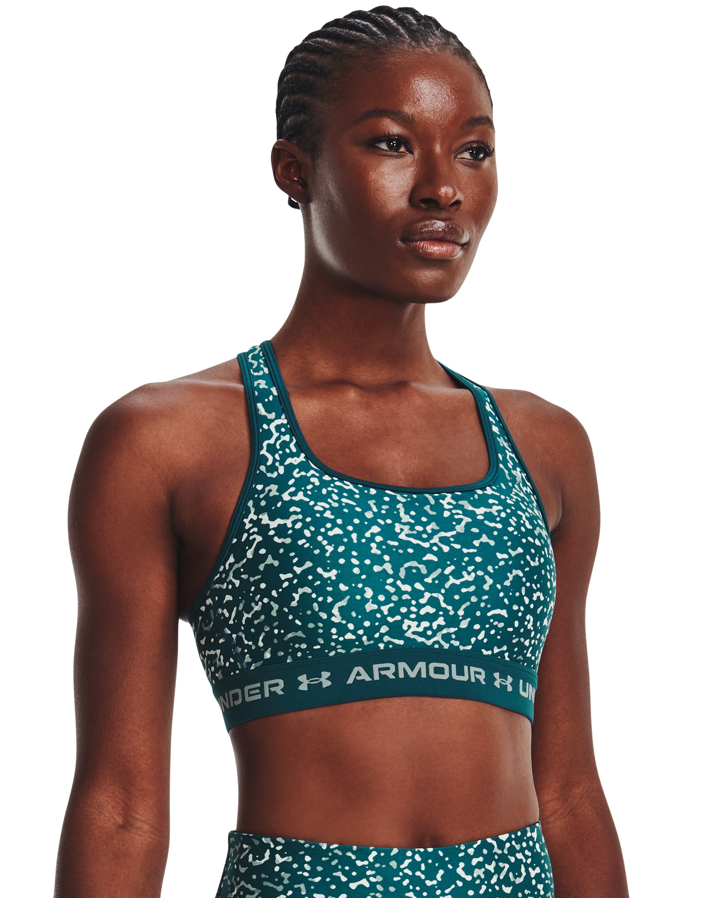 Crossback Mid Printed Women's Sports Bra 14
