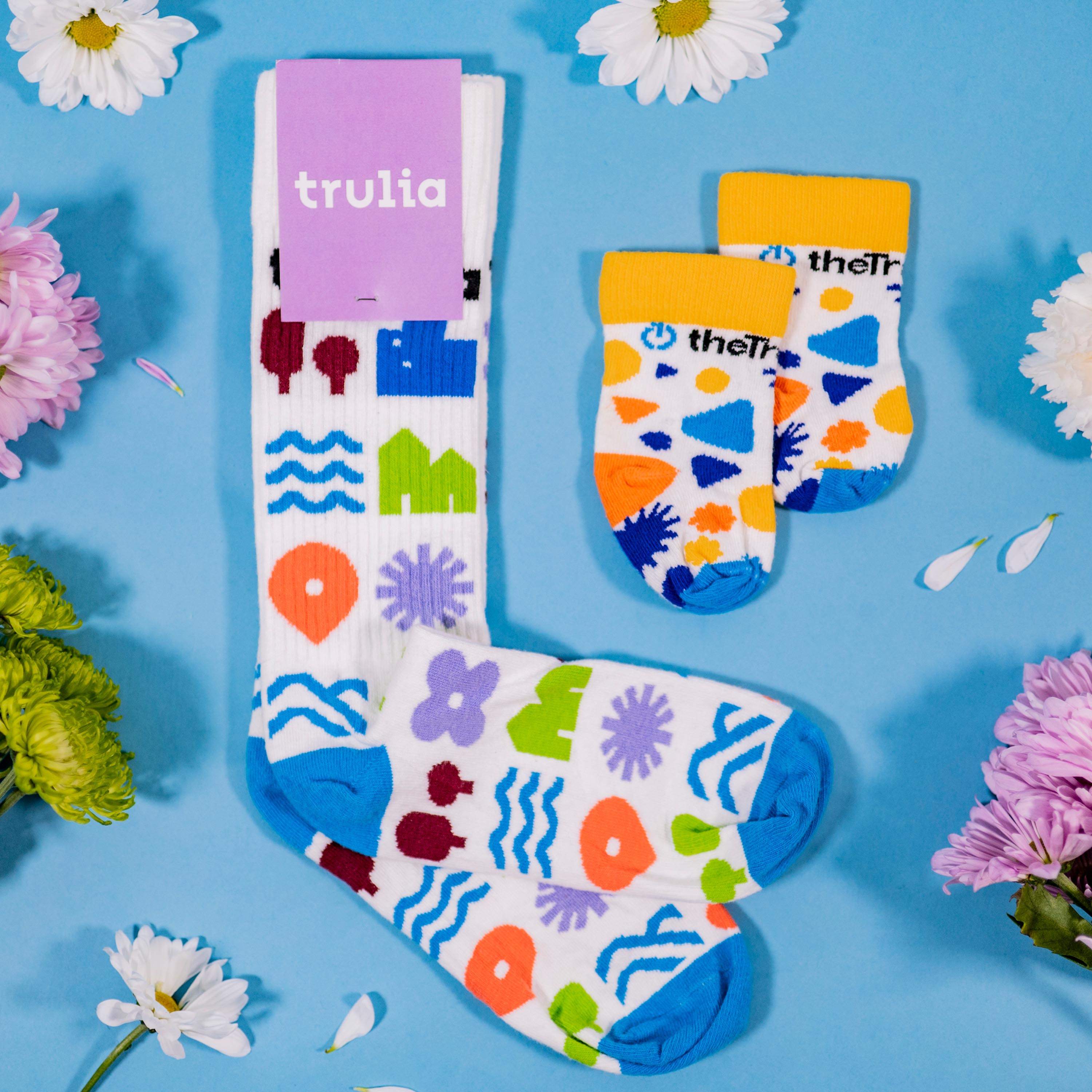 Synthetic Blend Baby Shower Socks - Welcome New Life with Cozy Feet - American Made 1