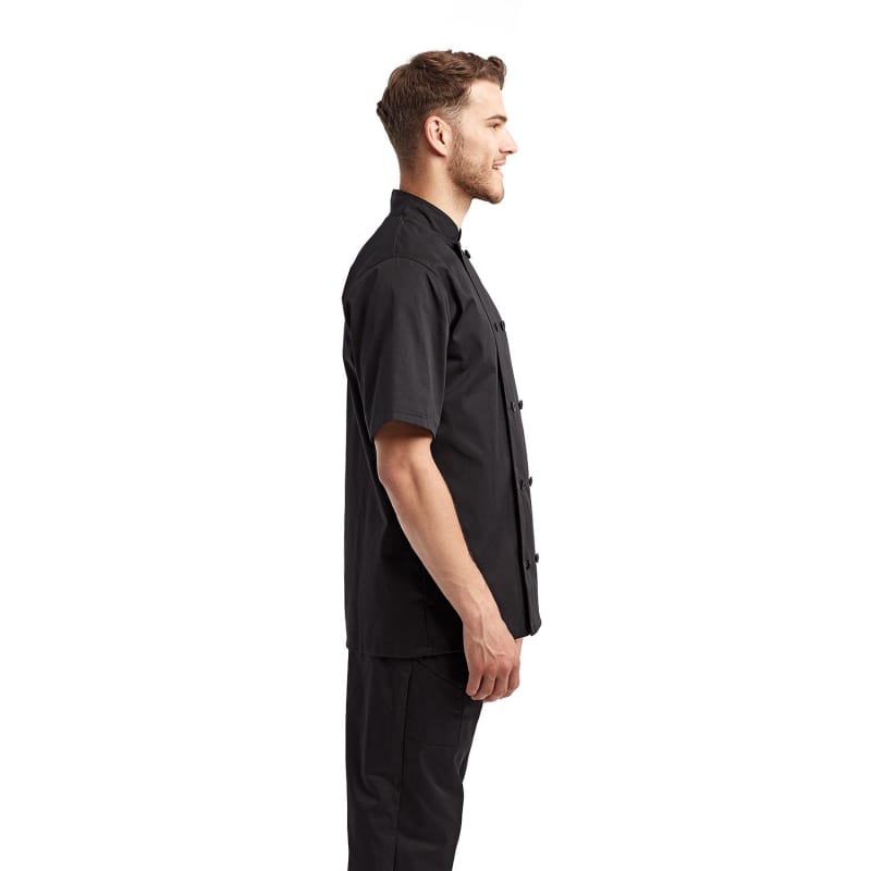 Artisan Collection By Reprime Unisex Short-Sleeve Recycled Chef's Coat 5