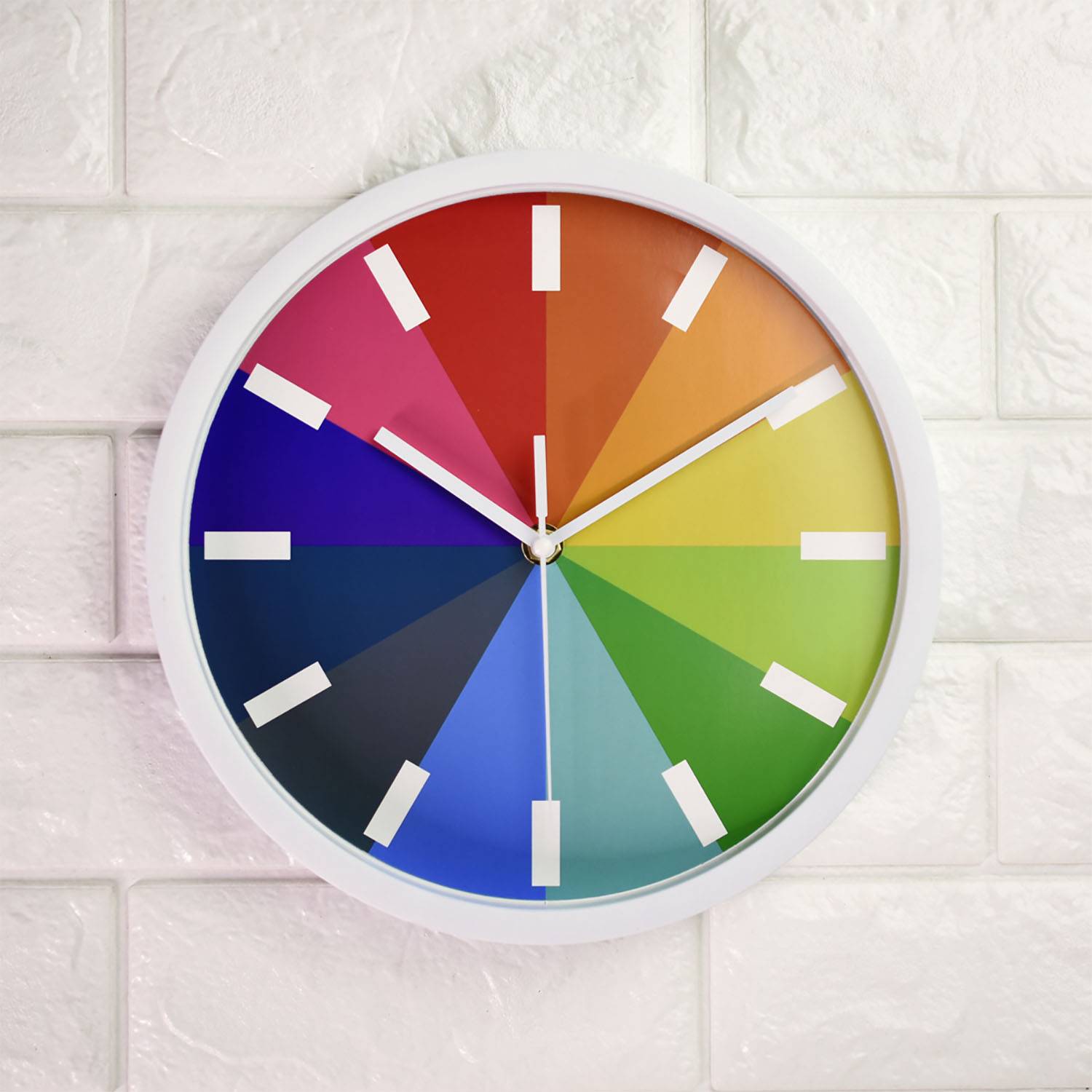 10" Rainbow Wall Clock for Home Decoration 2