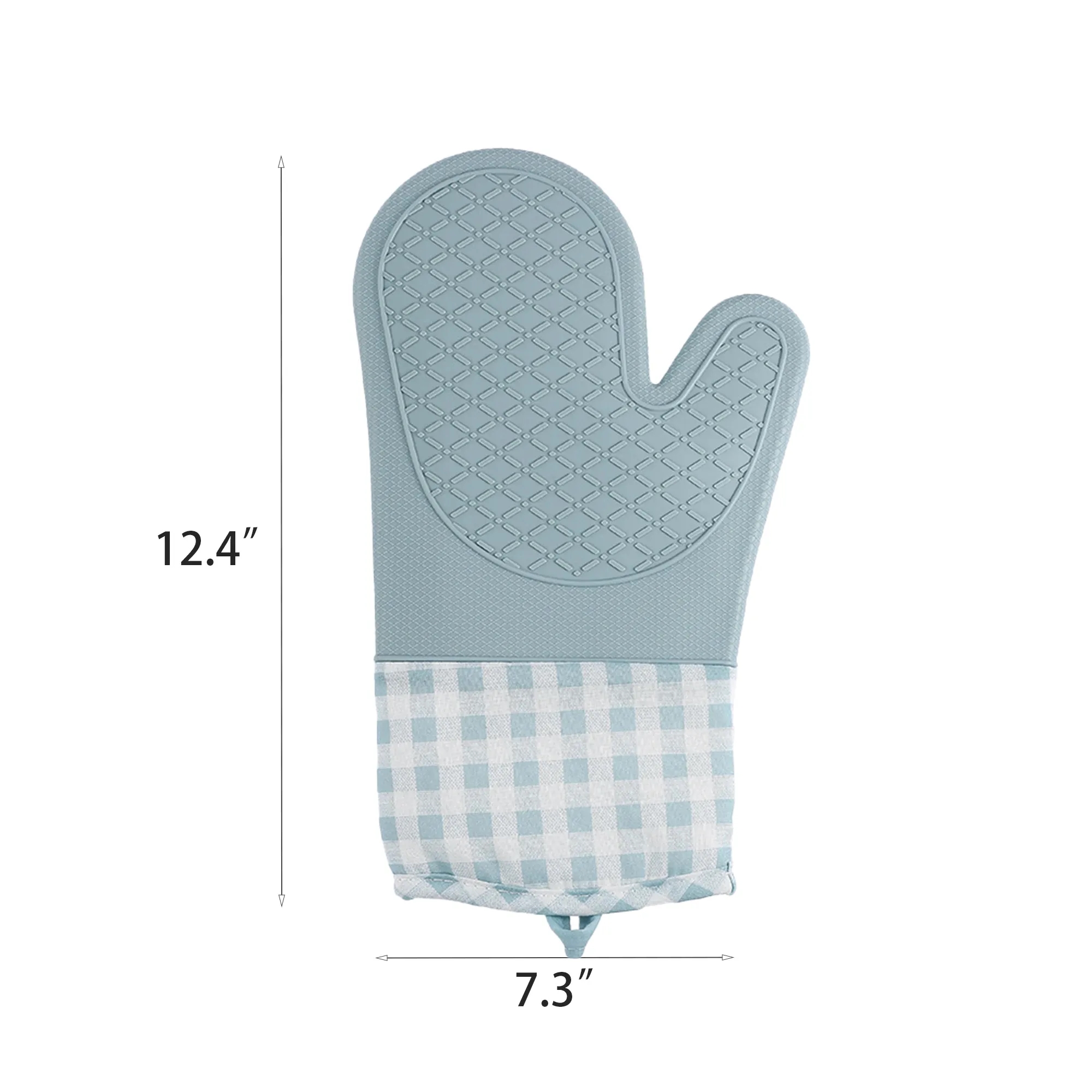 Checkered Silicone Oven Mitt 2