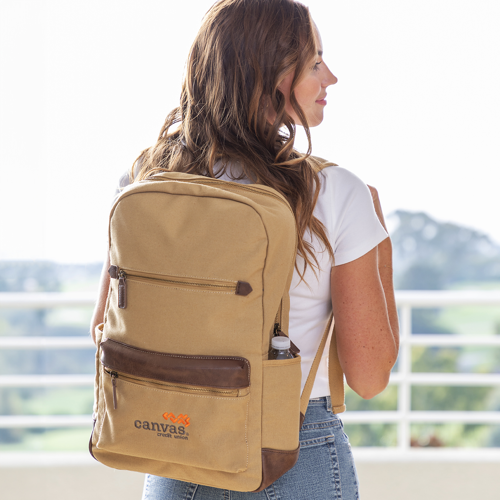 Recycled cotton canvas Backpack
